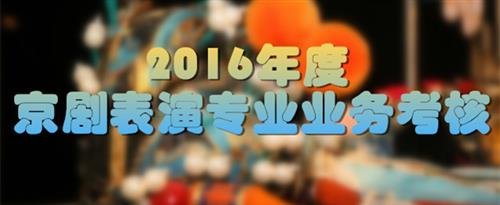 狂插乱操东北女国家京剧院2016年度京剧表演专业业务考...